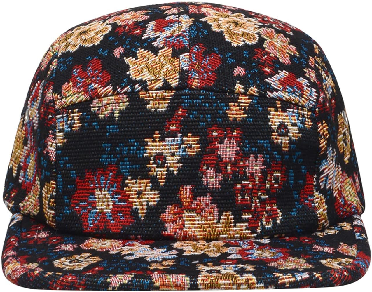 5 Panel Camper Hat | Multi-Color Unique Designs | Caps for Men & Women | Large or X-Large