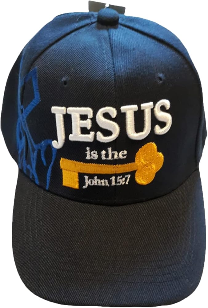 3D Jesus is The Key Embroidered Jesus Christian Ball Cap