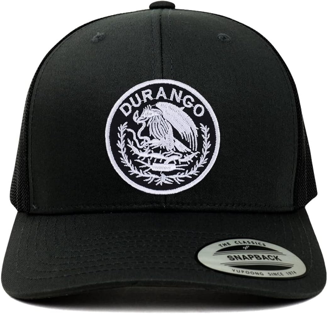 Trendy Apparel Shop Durango Mexico Patch 6 Panel Trucker Mesh Cap