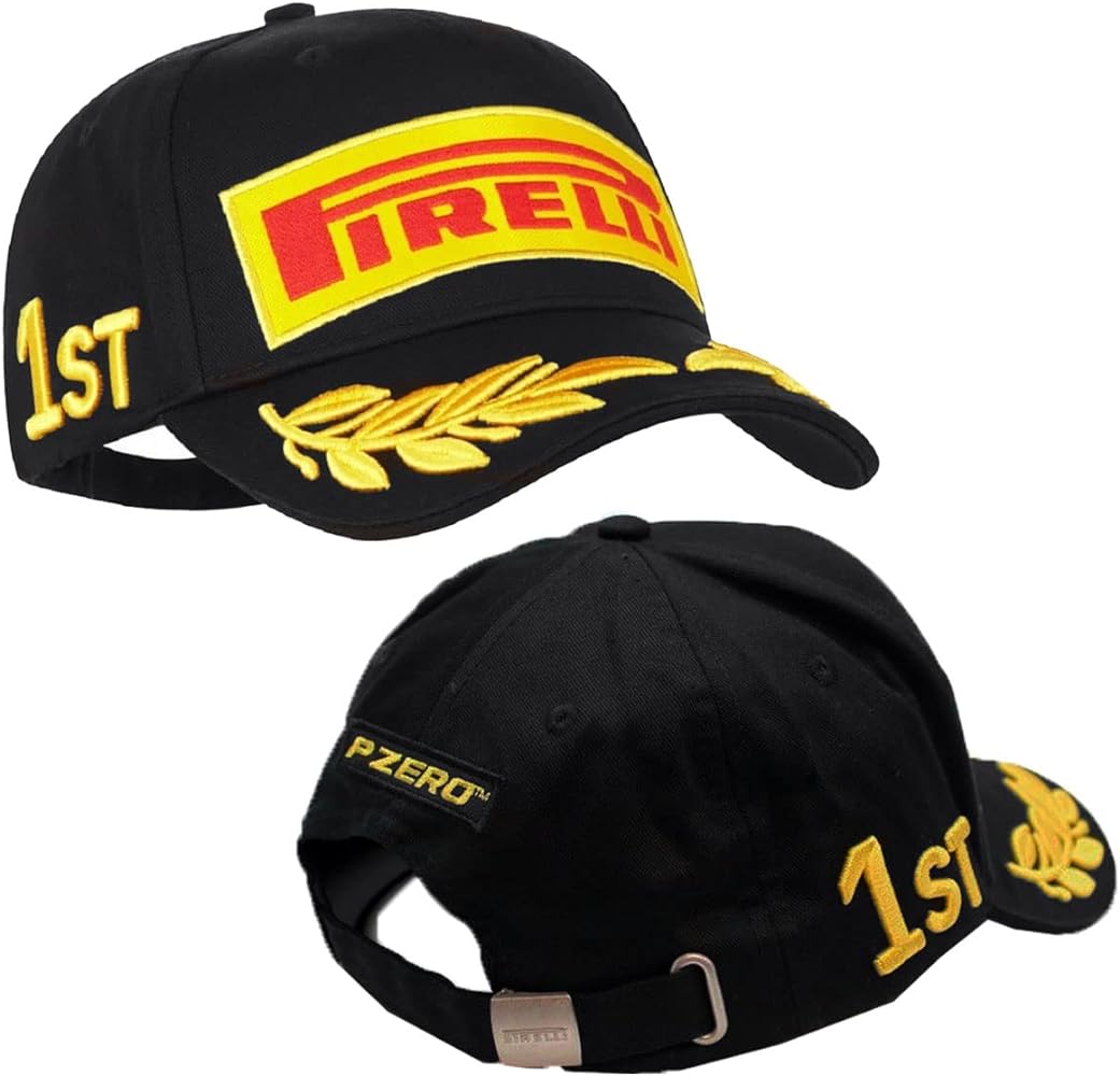 Pirelli Unisex Adult Podium 1st Place Champion Cap Adjustable Strapback Hat