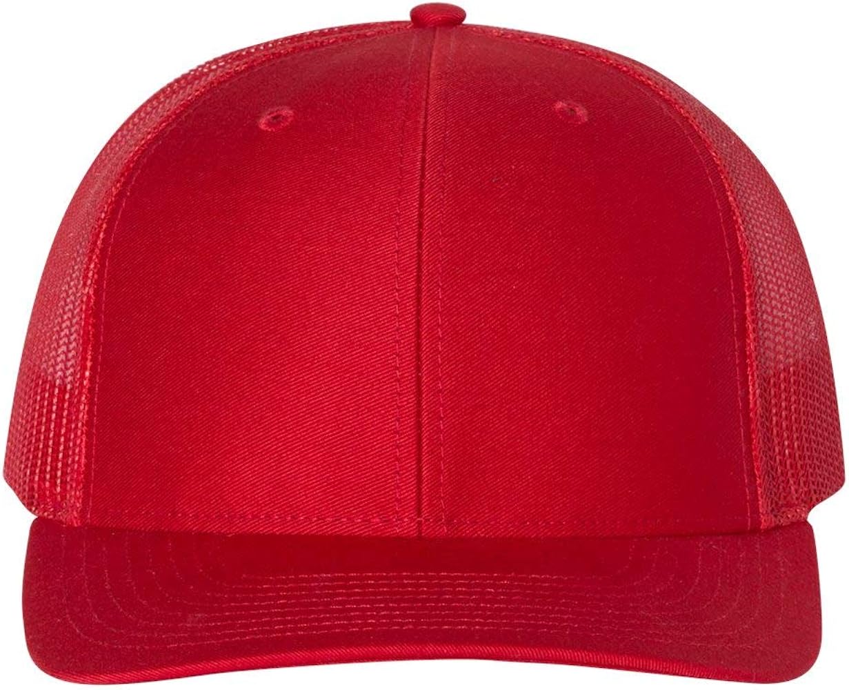 Richardson Snapback Trucker Cap Adjustable Red