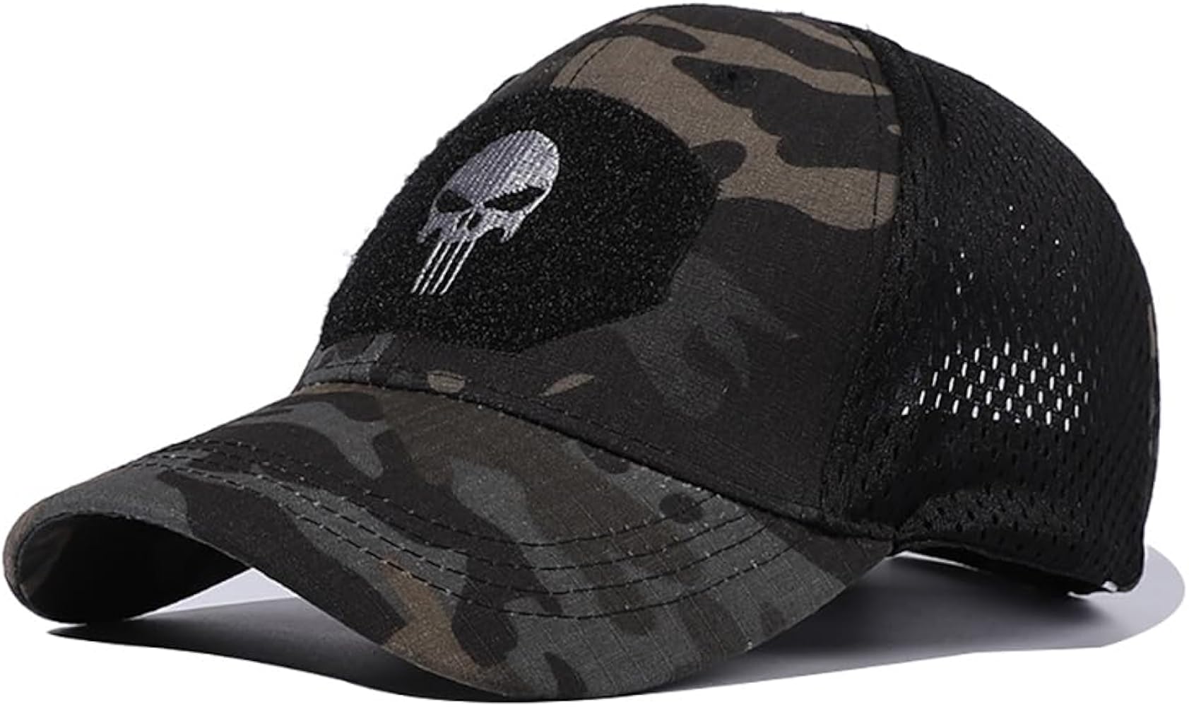 Skull Mesh Baseball Cap Trucker Hat Tactical Operator Caps Outdoor Breath Sun Hats