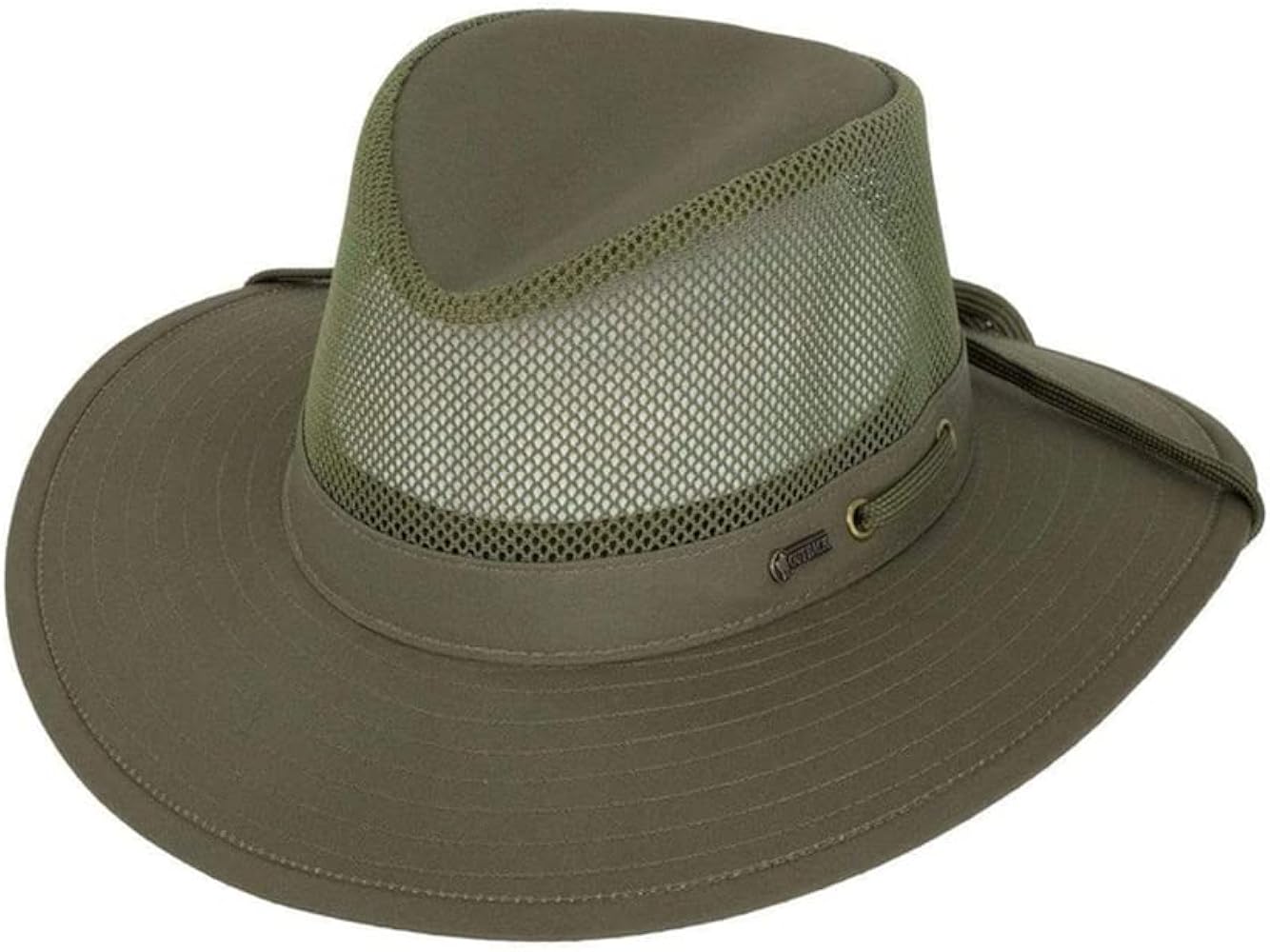 OUTBACK TRADING Men's 14726 River Guide Il Canvas Breathable Moisture Wicking UPF 50 Outdoor Hat with 4" Mesh Crown