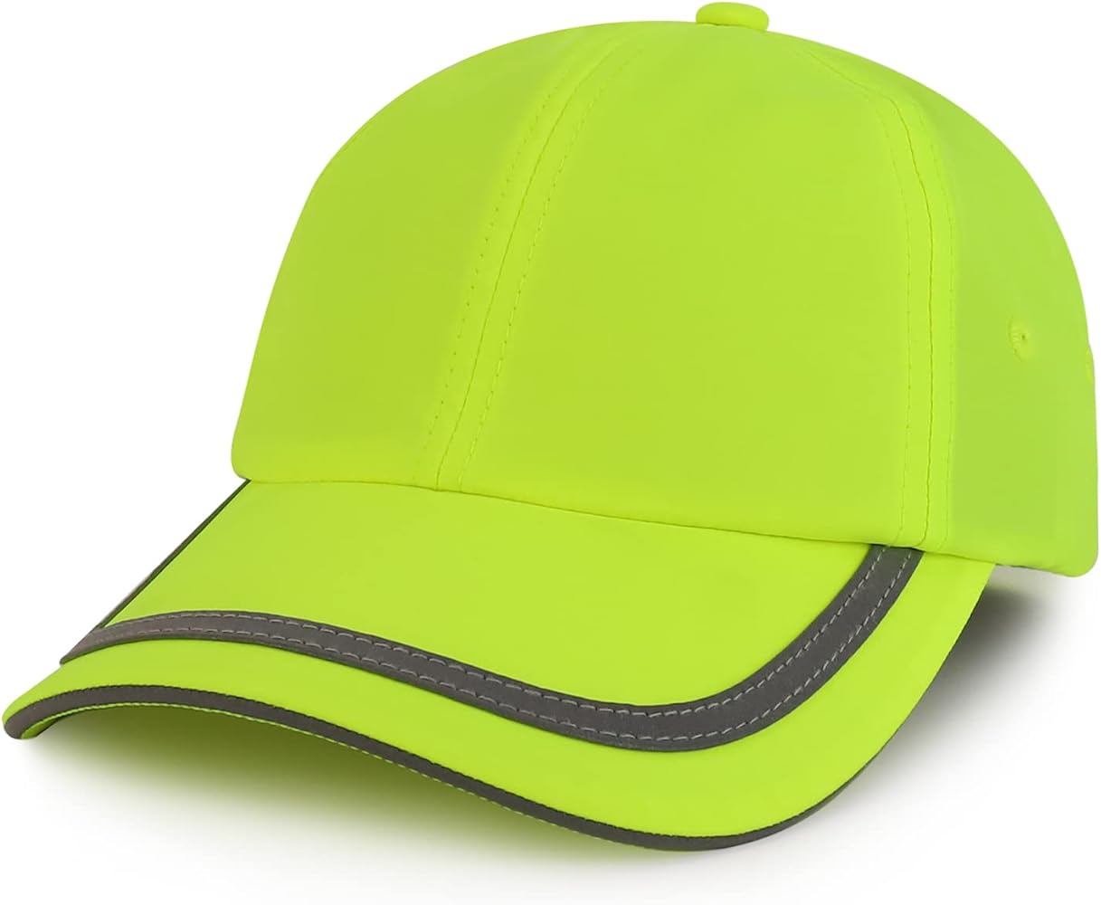 Trendy Apparel Shop Reflective Stripes High Enhanced Visibility Unstructured Safety Cap