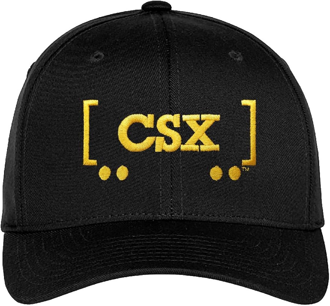 Daylight Sales CSX Boxcar Logo Embroidered Hat [hat222] Black