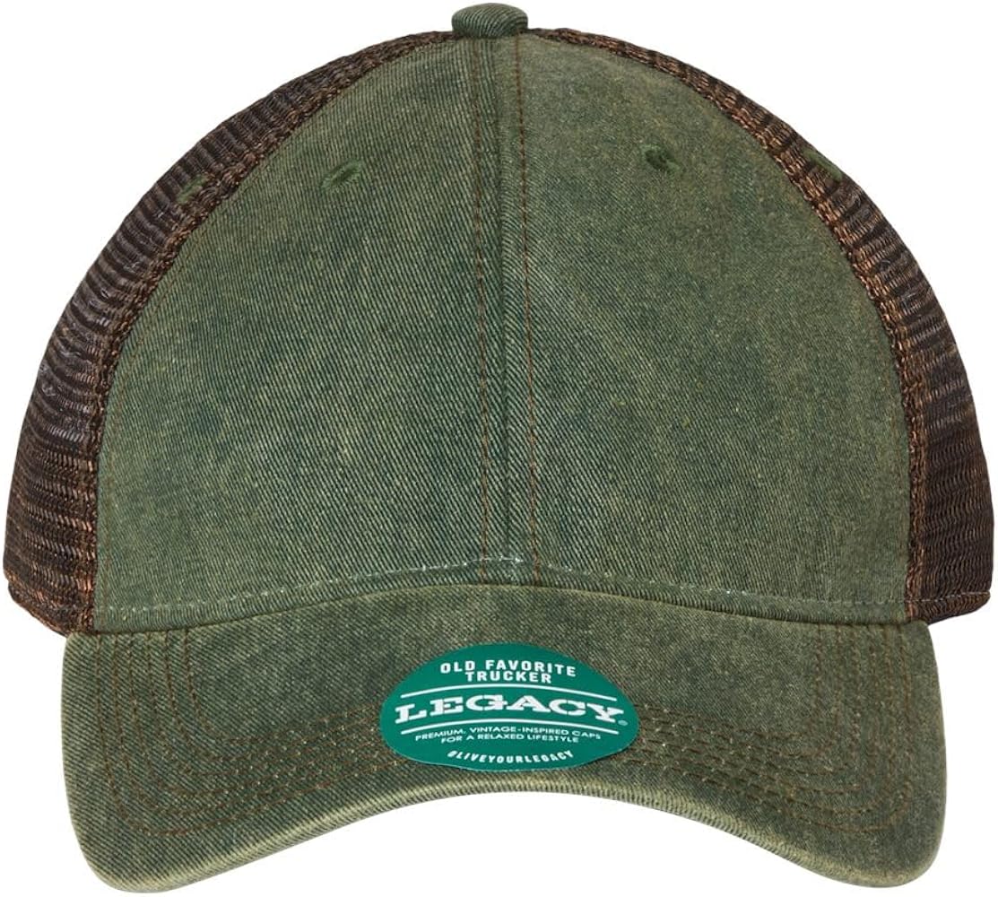 Legacy Old Favorite Trucker Cap, One Size, Green-Brown