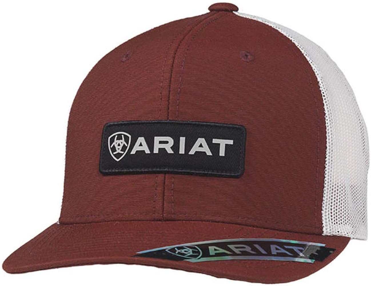 ARIAT Rectangle Logo Patch Cap Red OS