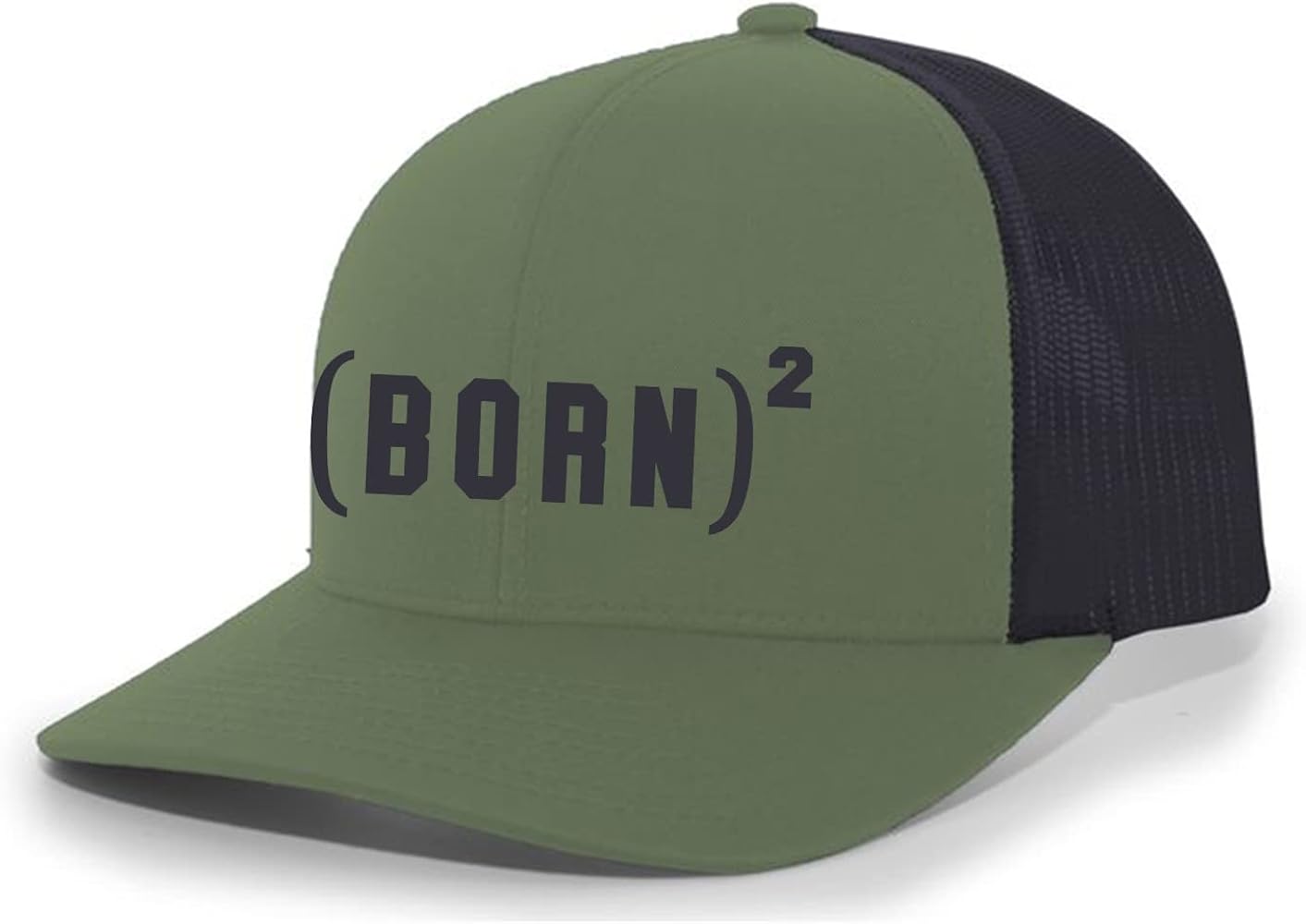 Christian Born Again Exponent Nail Cross Jesus Mens Mesh Back Trucker Hat Baseball Cap