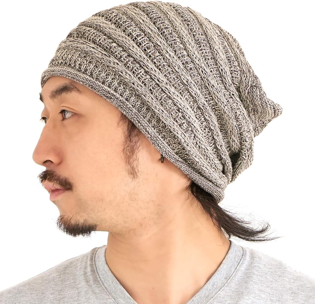 CHARM Extra Slouchy Summer Beanie for Men - Women Baggy Hipster Knit Cotton Slouch Hat