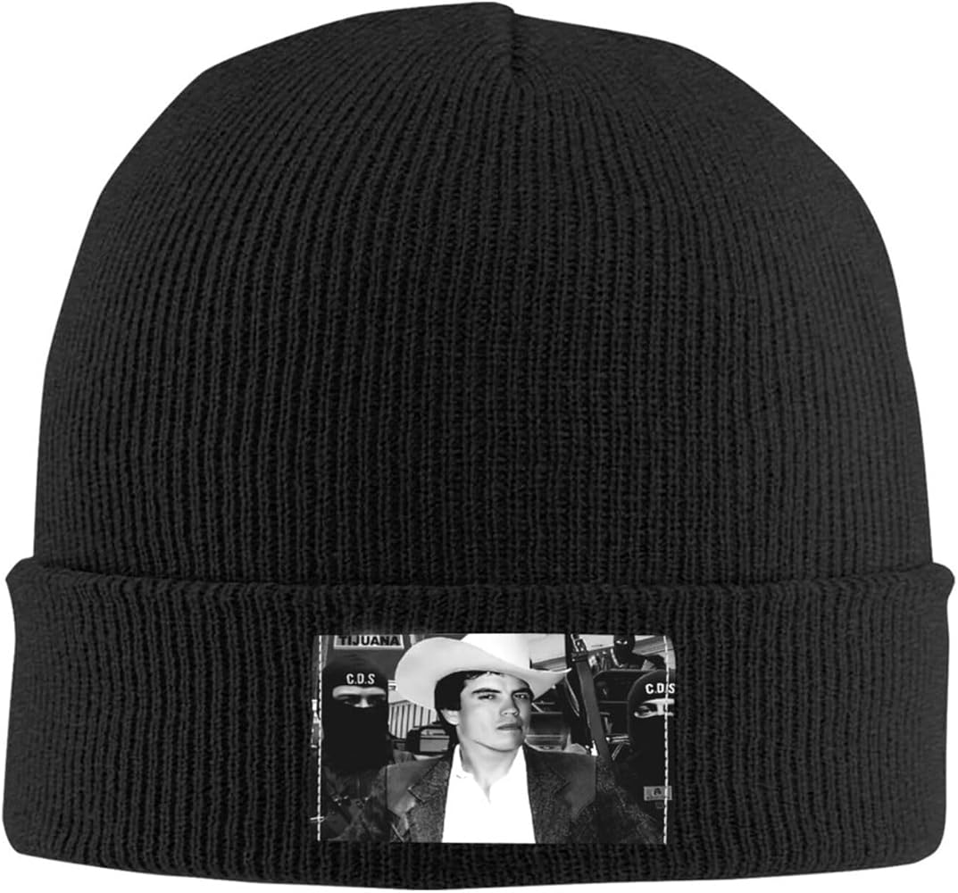 Chalino Singer Songwriter Sanchez Beanie for Men Women Soft Knit Cap Skull Hat Winter Hat Unisex Knit Cuffed Beanies Lightweight Running Hat Warm Hats Funny Daily Beanie Hat Knit Hat for Shopping