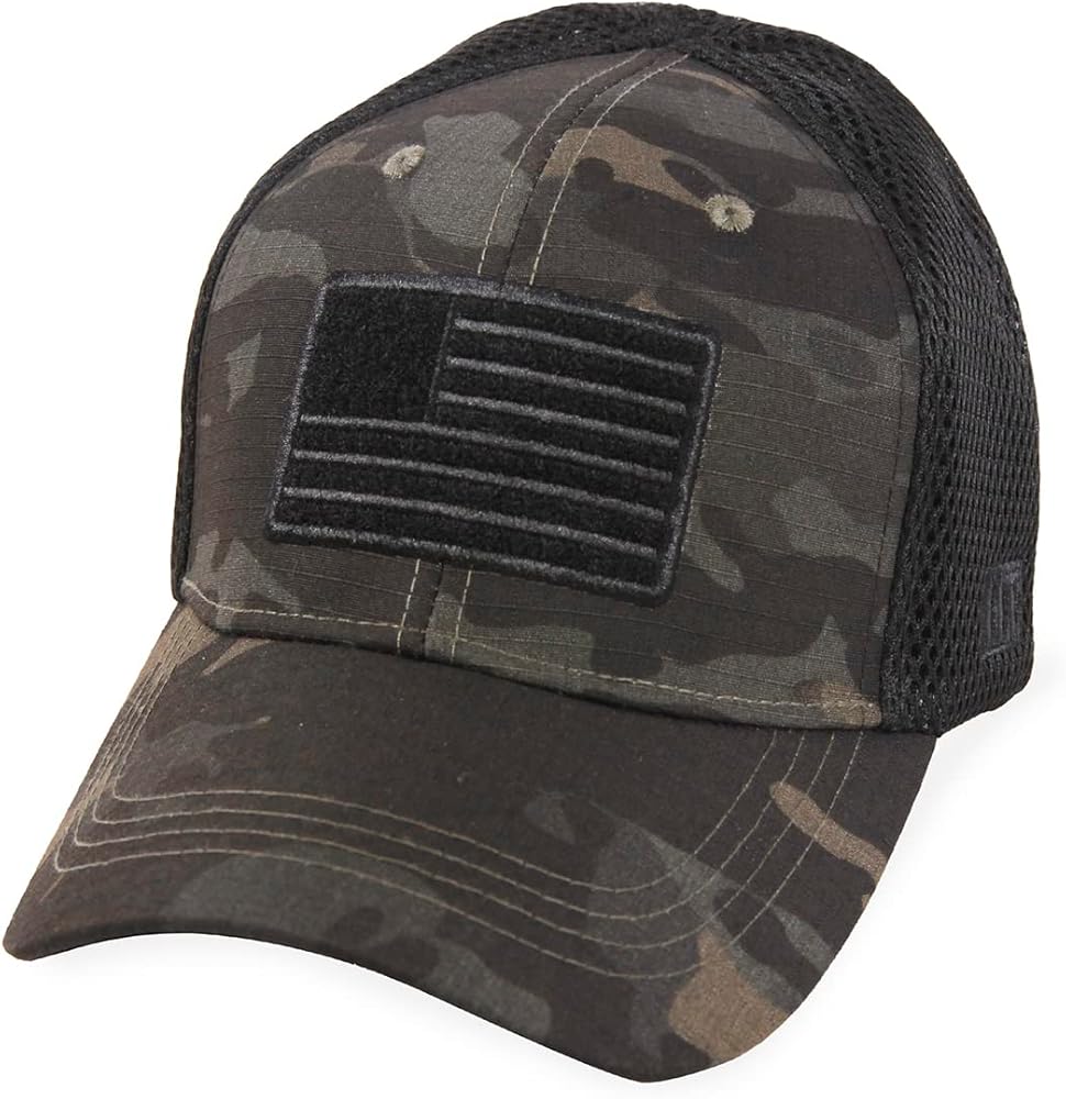 HIGHLAND TACTICAL Men's Hat, Black Urban Camo