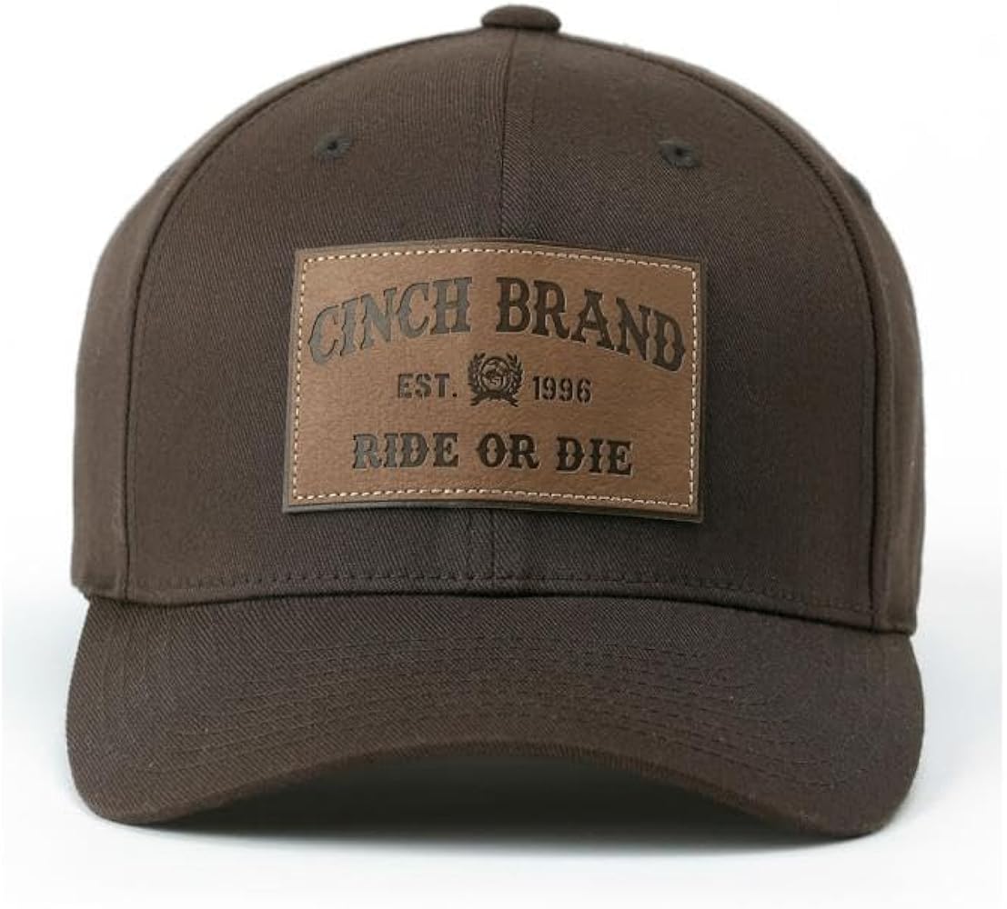 Cinch Men's Flexfit Logo Ball Cap - Brown