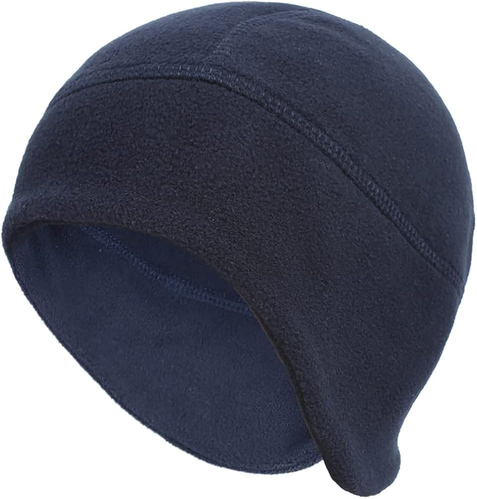 Winter Warm Skull Cap, Soft Warm Fleece Beanie Hat Windproof Outdoor Beanie Cap for Men Women