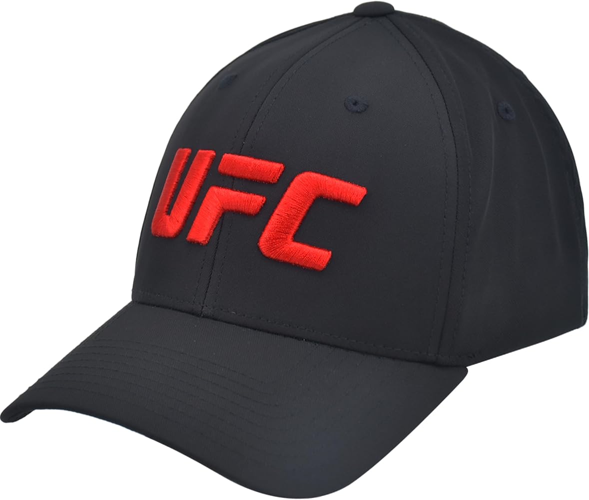 Concept One Ufc Baseball Hat, 6 Panel Adult Flex Fit Active Cap with Curved Brim