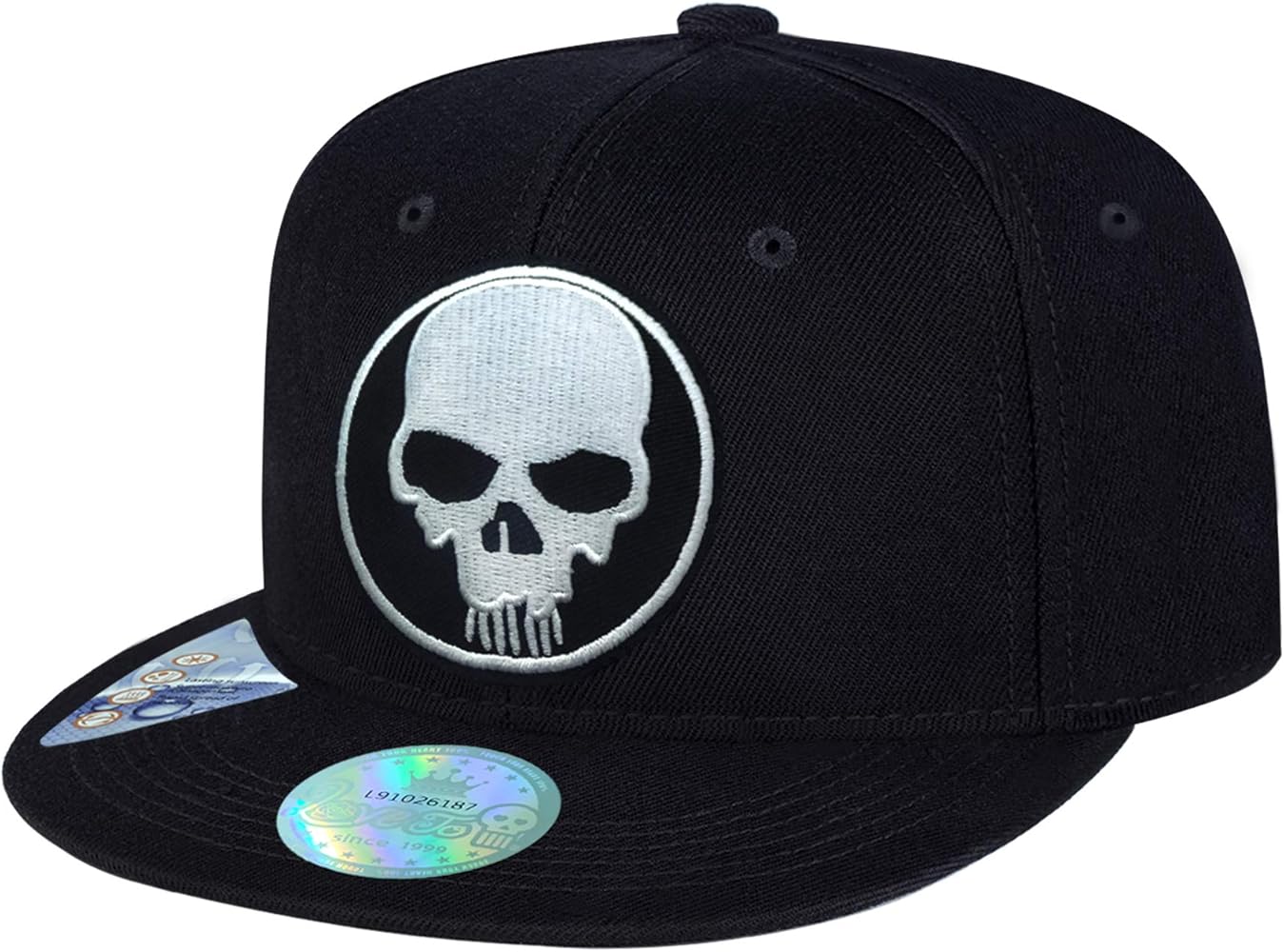 Snapback Hats for Men Women Fashion Grim Reaper Alien Skull Black Flat Bill Baseball Caps