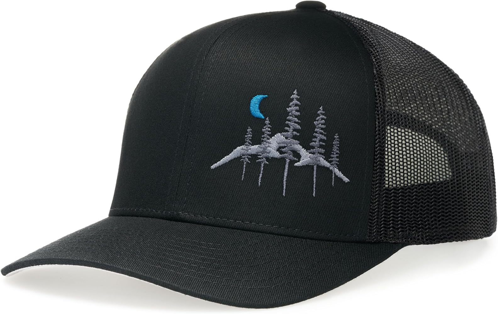 Larix Wild Moon Design Snapback Trucker Hat