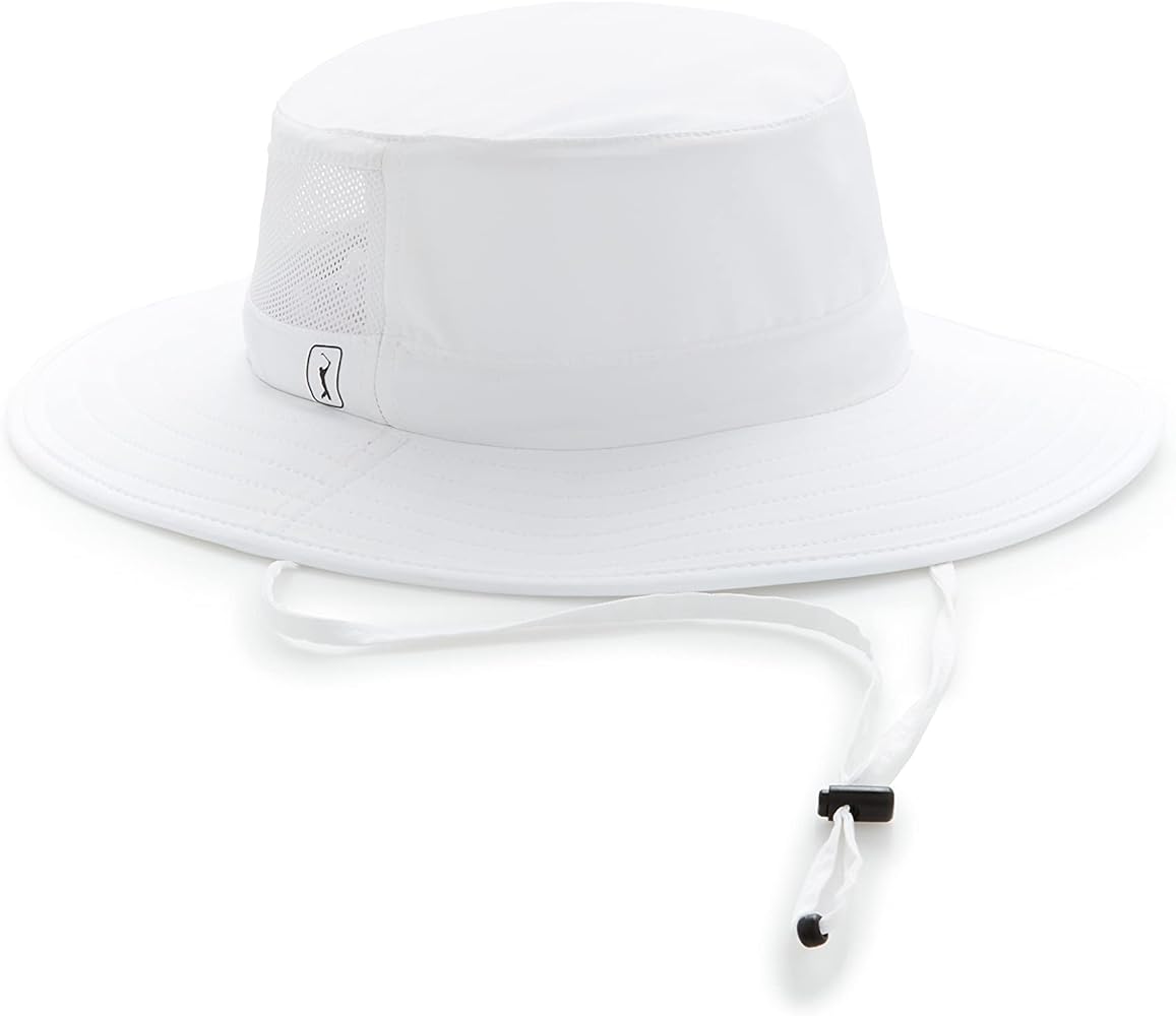 PGA TOUR Men’s Solar Golf Bucket Hat with Chin Strap