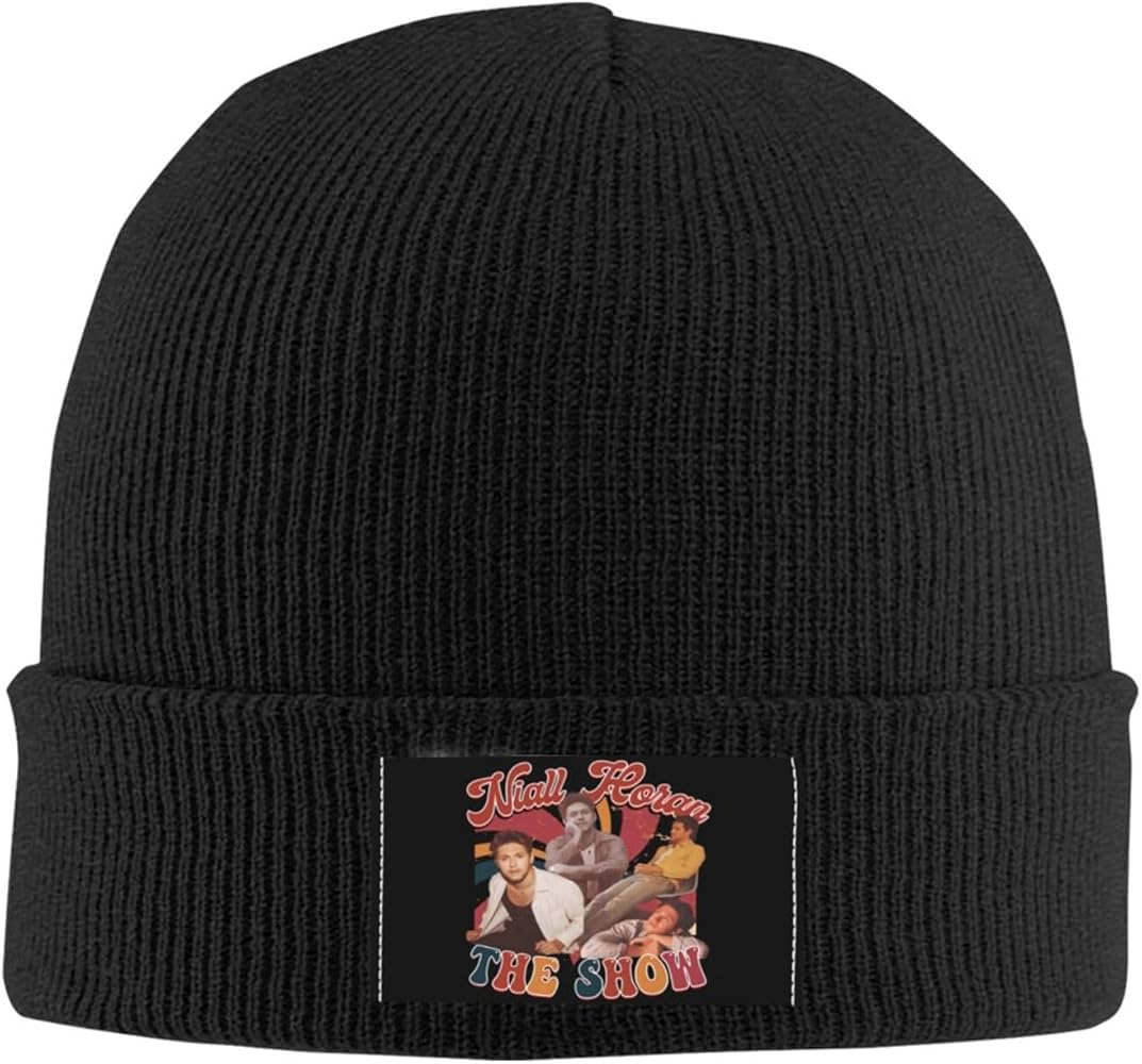 Niall Singer Horan Beanie Hats Winter for Men Women Warmth Soft Warm Knit Hat Ski Stocking Cuffed Cap Unisex Fashion Headgear Black