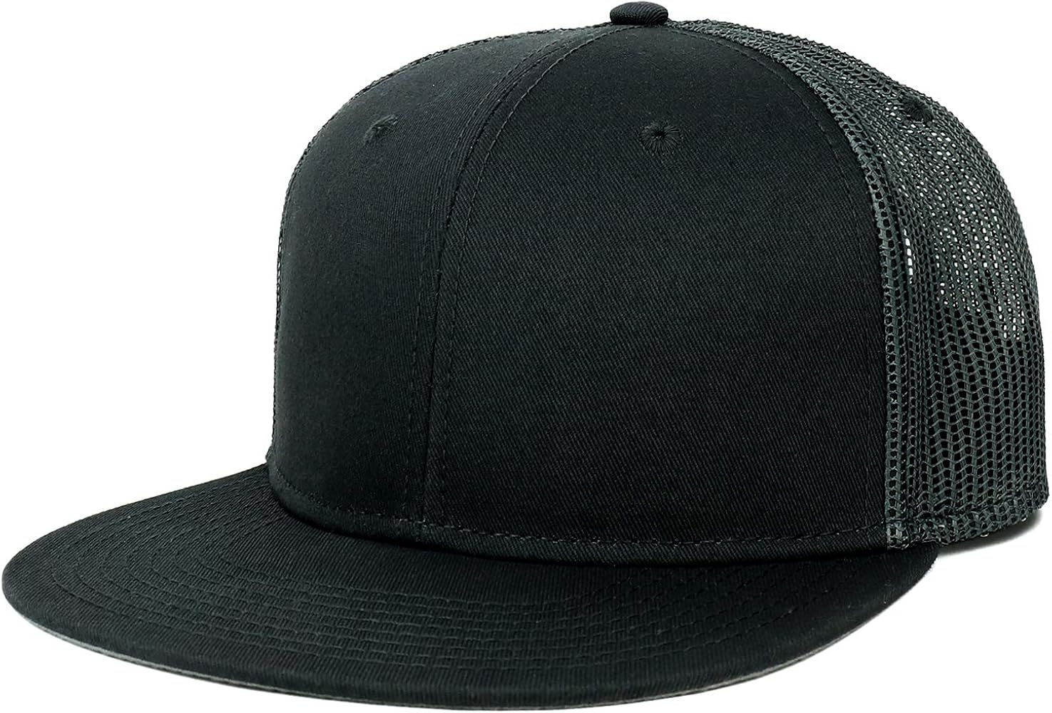 Oversize XXL Blank Flatbill Mesh Snapback Cap