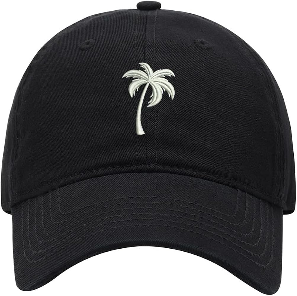 Baseball Cap Men Women Palm Tree 1 Embroidered Unisex Classic Adjustable Strapback Dad Hat