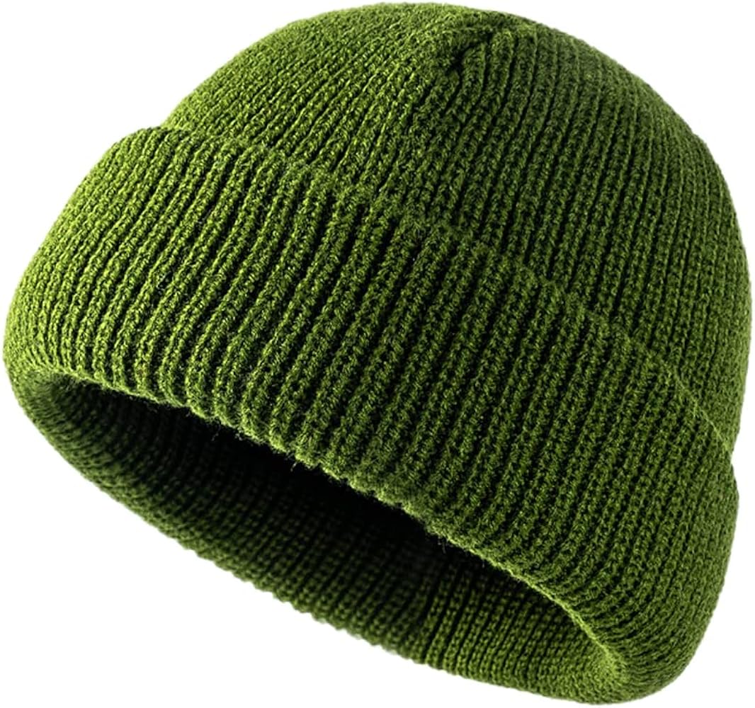 Beanie Hats for Men Women Winter Warm Soft Ribbed Skullcap Knit Fisherman Beanies Ski Hat Unisex