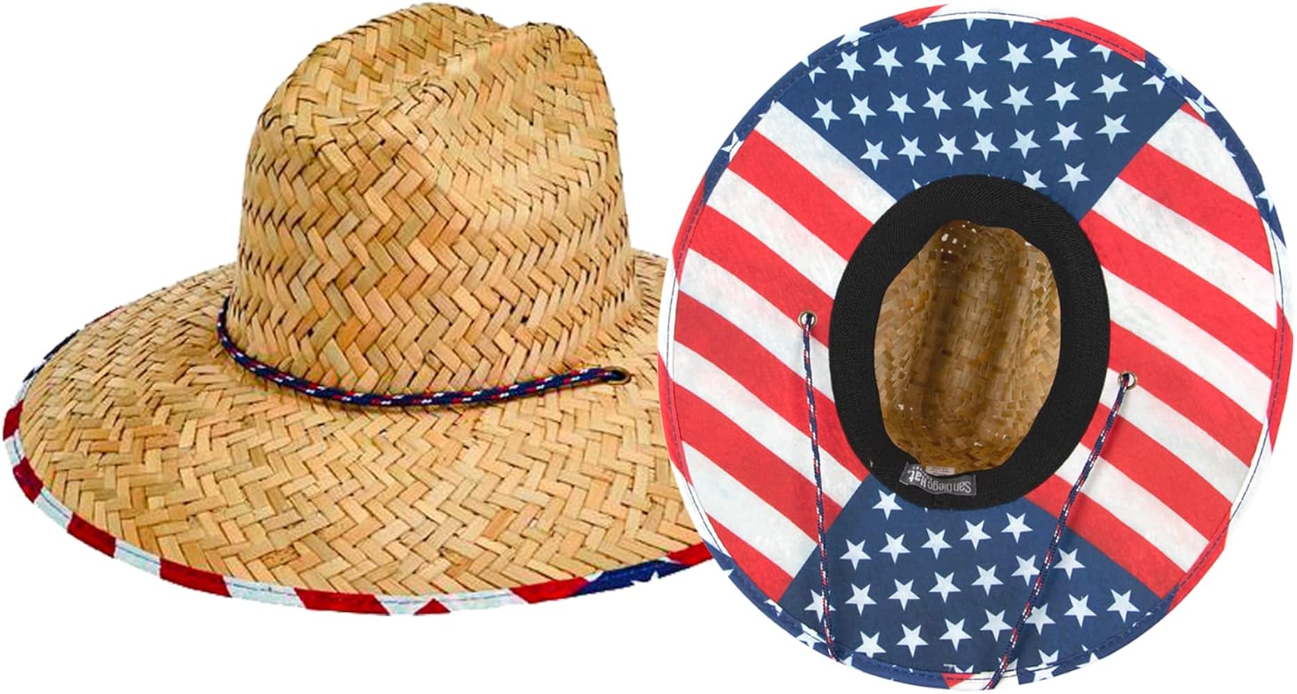 San Diego Hat Company Men's Straw Lifeguard Hat