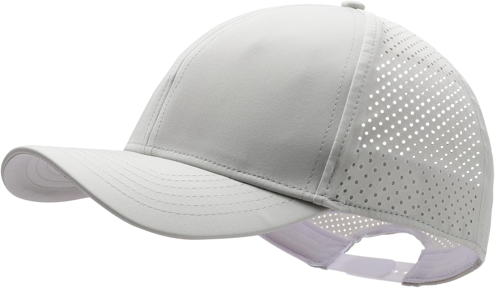 XXL Large Size Mens Quick Dry Baseball Cap Laser Cut Breathable Mesh Sport Cap Curved Brim Snapback Hat for Big Head