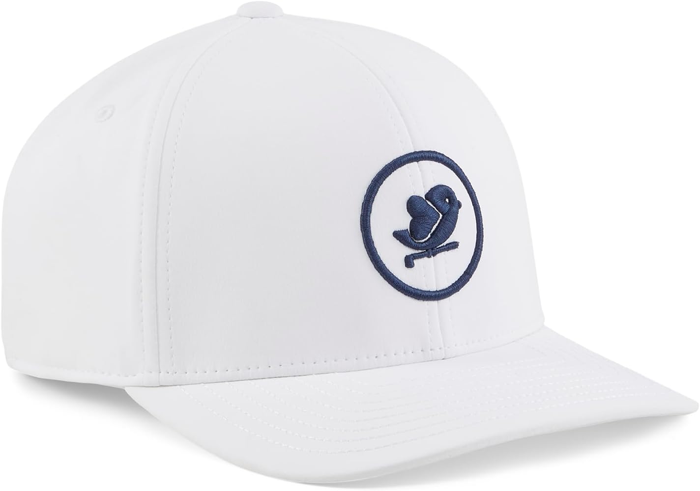 Puma Golf Men's Standard Love Golf TECH Cap, White Glow-DEEP Navy