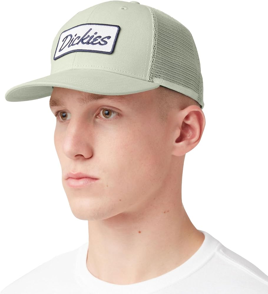 Dickies Men's Patch Logo Trucker Cap Green