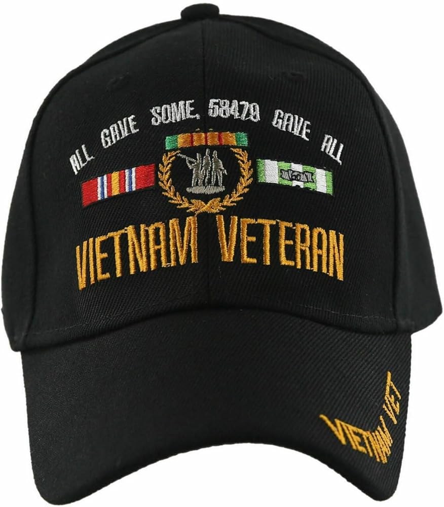 Trade Winds New! All GAVE Some, 58479 GAVE All Vietnam Veteran Ball Cap HAT Black