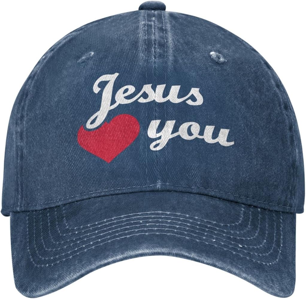 Jesus Hats Jesus Love You Baseball Hat Men Graphic Mens Hats