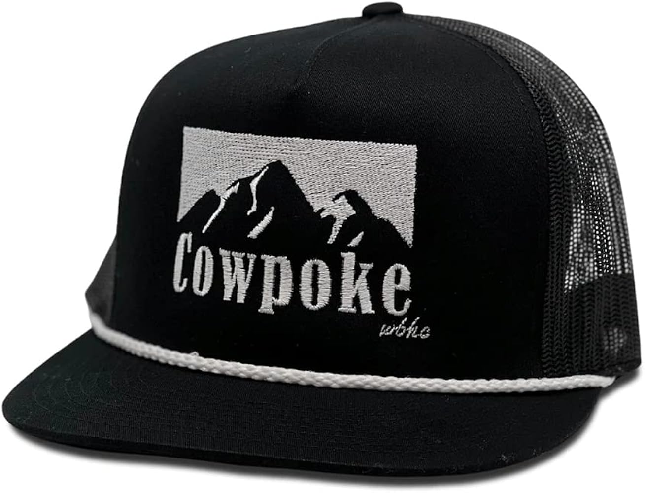 Whiskey Bent Hat Company Authentic 5-Panel Snapback Trucker Hat - Cowboy Killer 2.0 Cowpoke Embroidered Logo