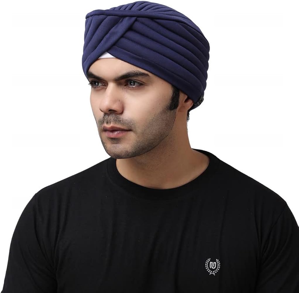 Sikh Tradition Readymade Turban, Dastar, Pagri, Beanie Head Cover for Men