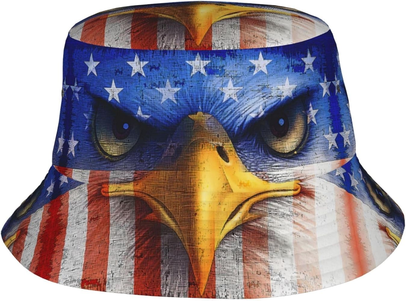 American Flag America Bucket Hat,Casual Fisherman Cap Golf Boonie Hats Travel Beach Sun Hat for Women Men