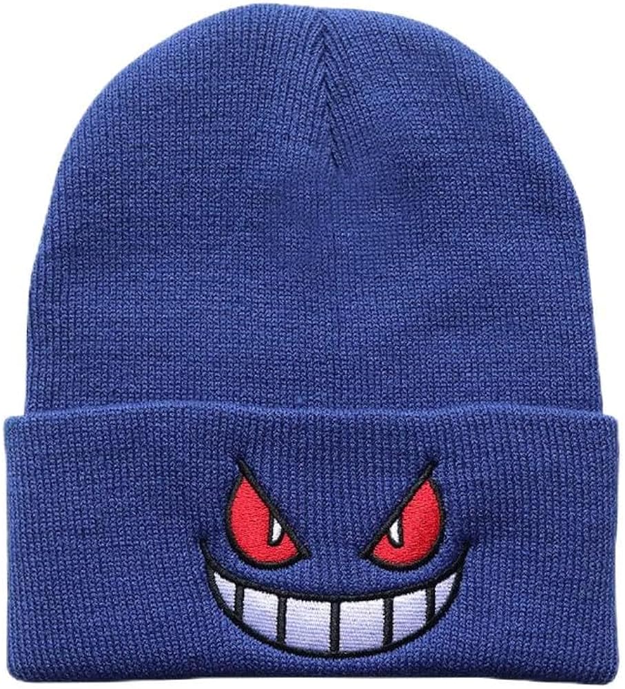 Quackity Cute Embroidered Anime Beanie Hat - Stylish and Warm, Perfect for Men and Women