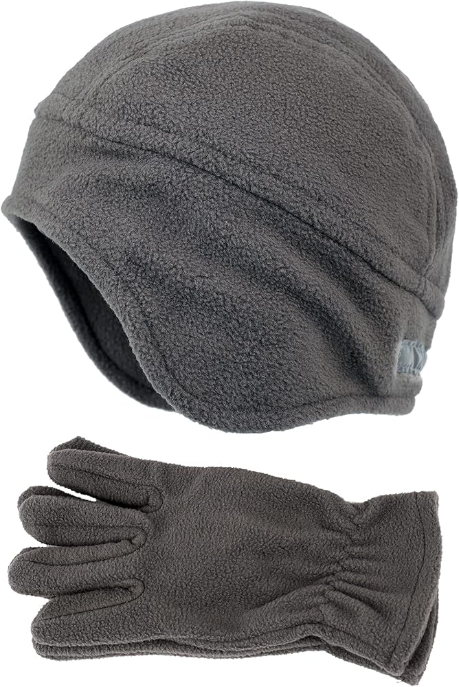 Flammi Men’s Warm Fleece Earflap Hat Winter Skull Cap Beanie with Ear Covers