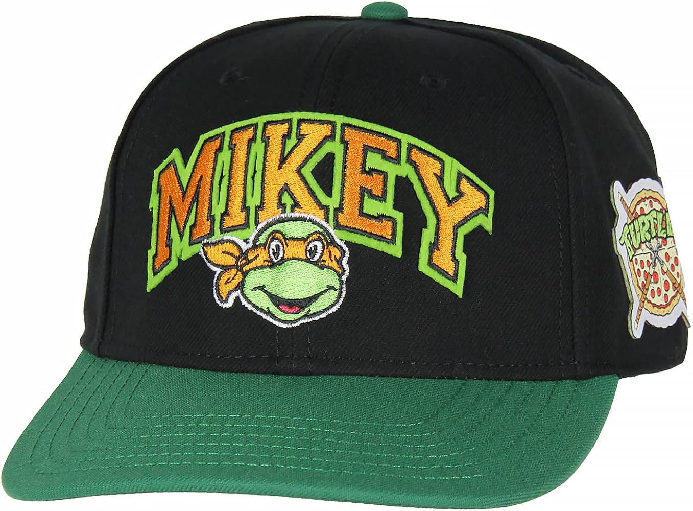 Nickelodeon Mens' Teenage Mutant Ninja Turtles Embroidered Classic Precurve Snapback Hat