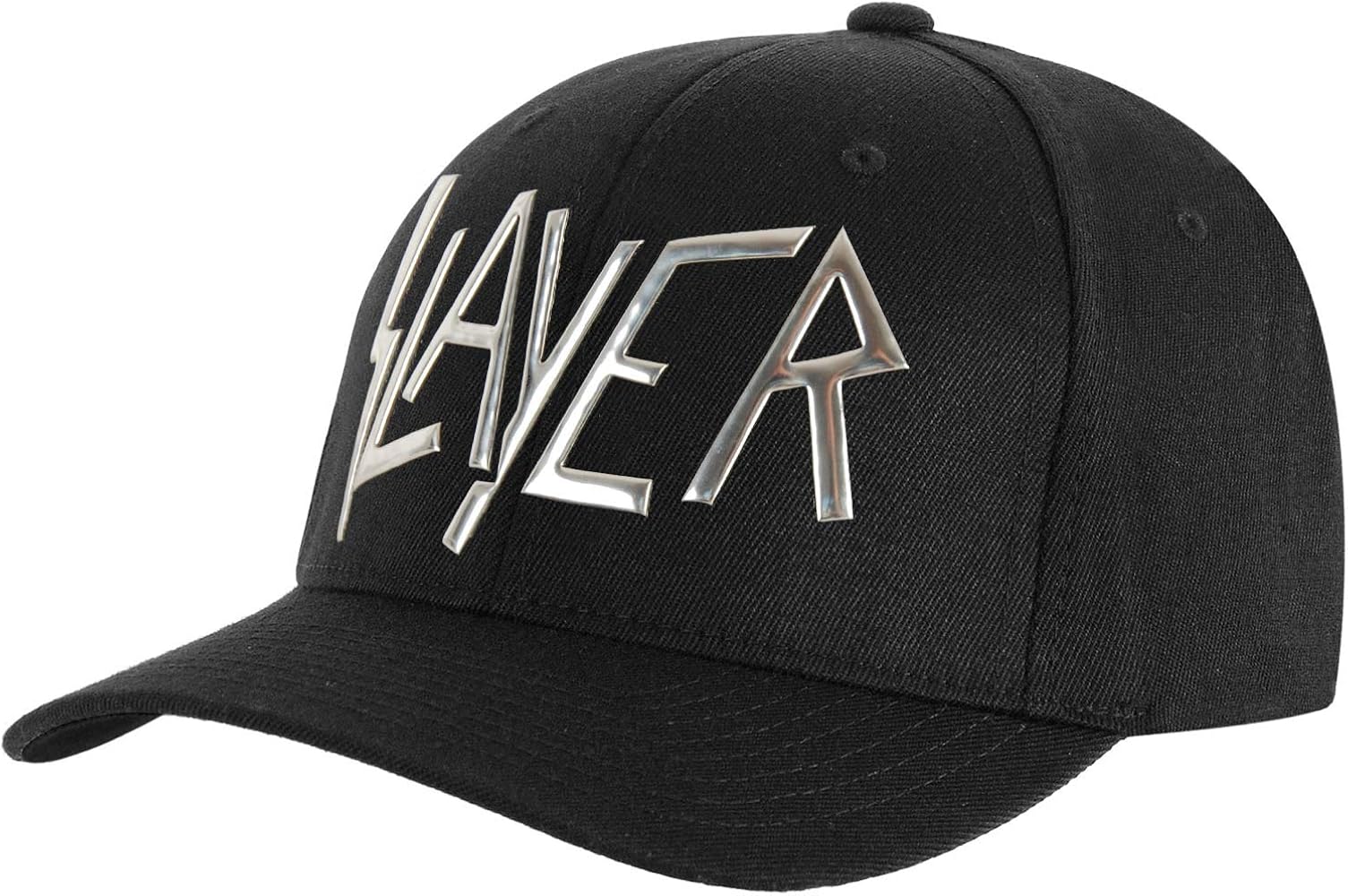 Slayer Men's Logo (Sonic Silver) Baseball Cap Black