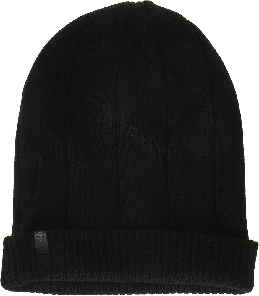 Timberland Mens Solid Beanie With Drop Needle