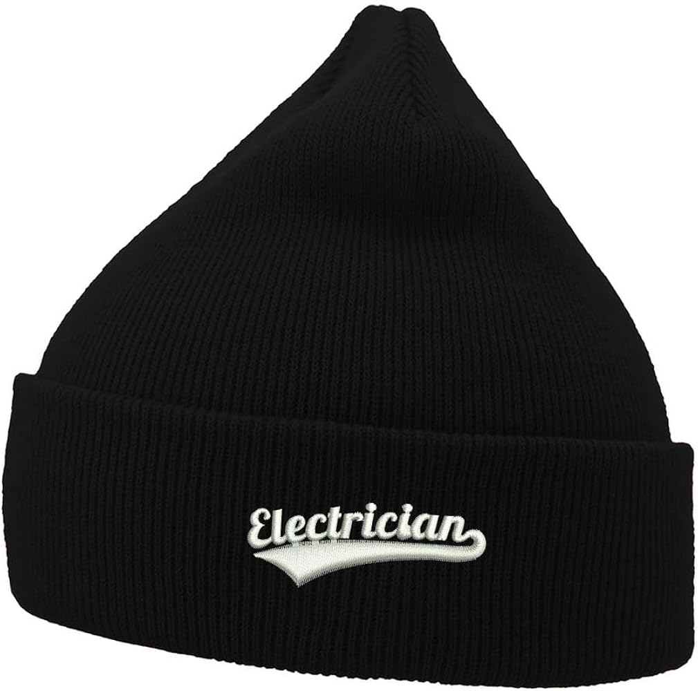 for Electrician Embroidered Men's Beanies Hats Casual Winter Knit Hat Unisex Beanie