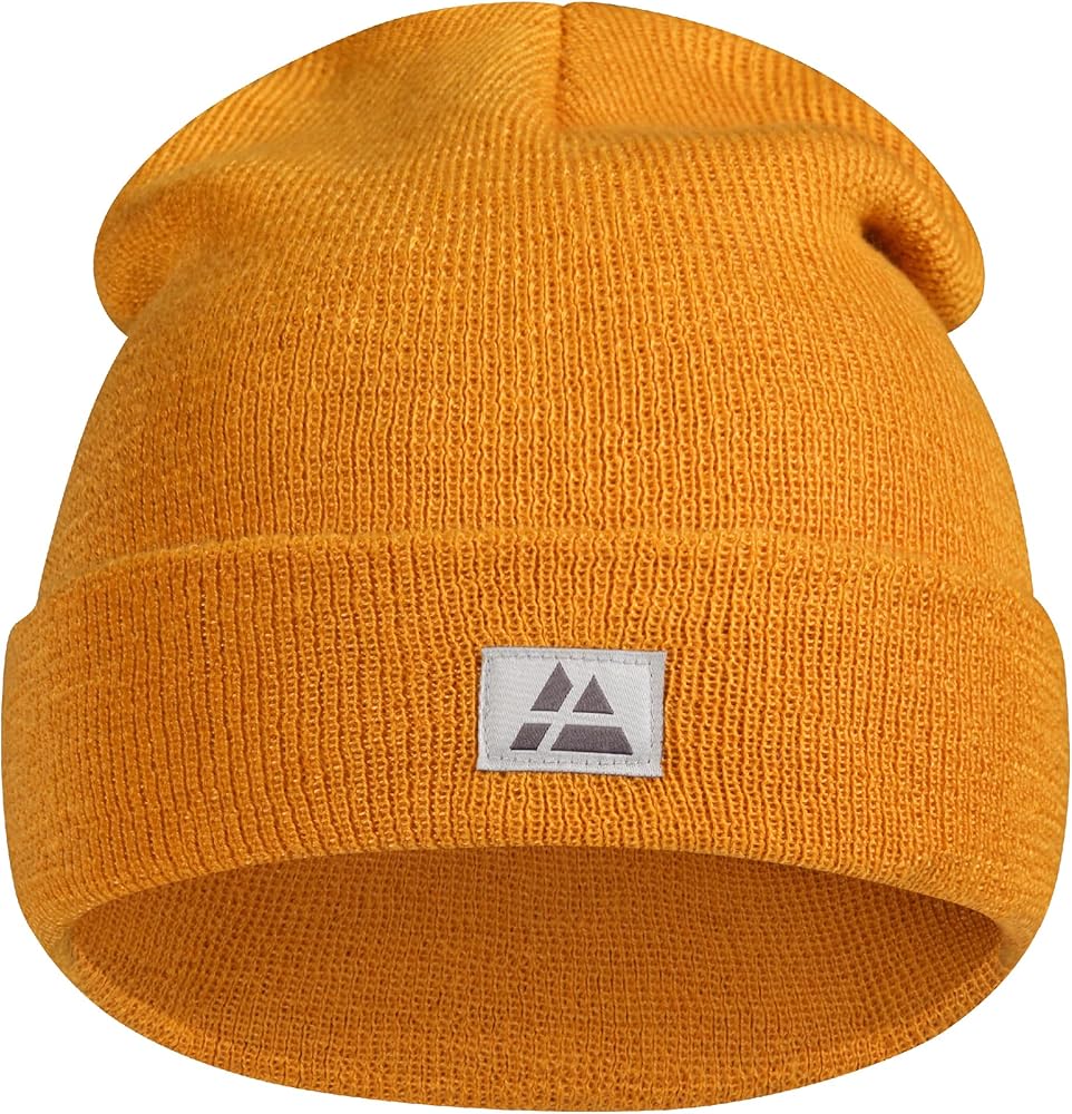 DANISH ENDURANCE Sustainable Classic Beanie for Men & Women, Plain Kitted Hat