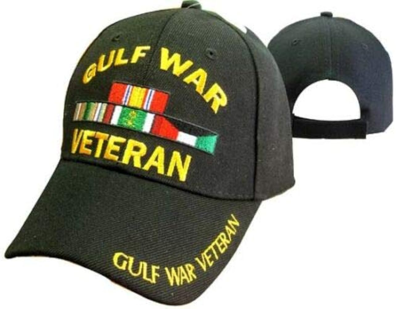 Trade Winds Gulf War Veteran Vetrans Ribbon 3D Embroidered Baseball Cap Hat (Licensed) TOPW