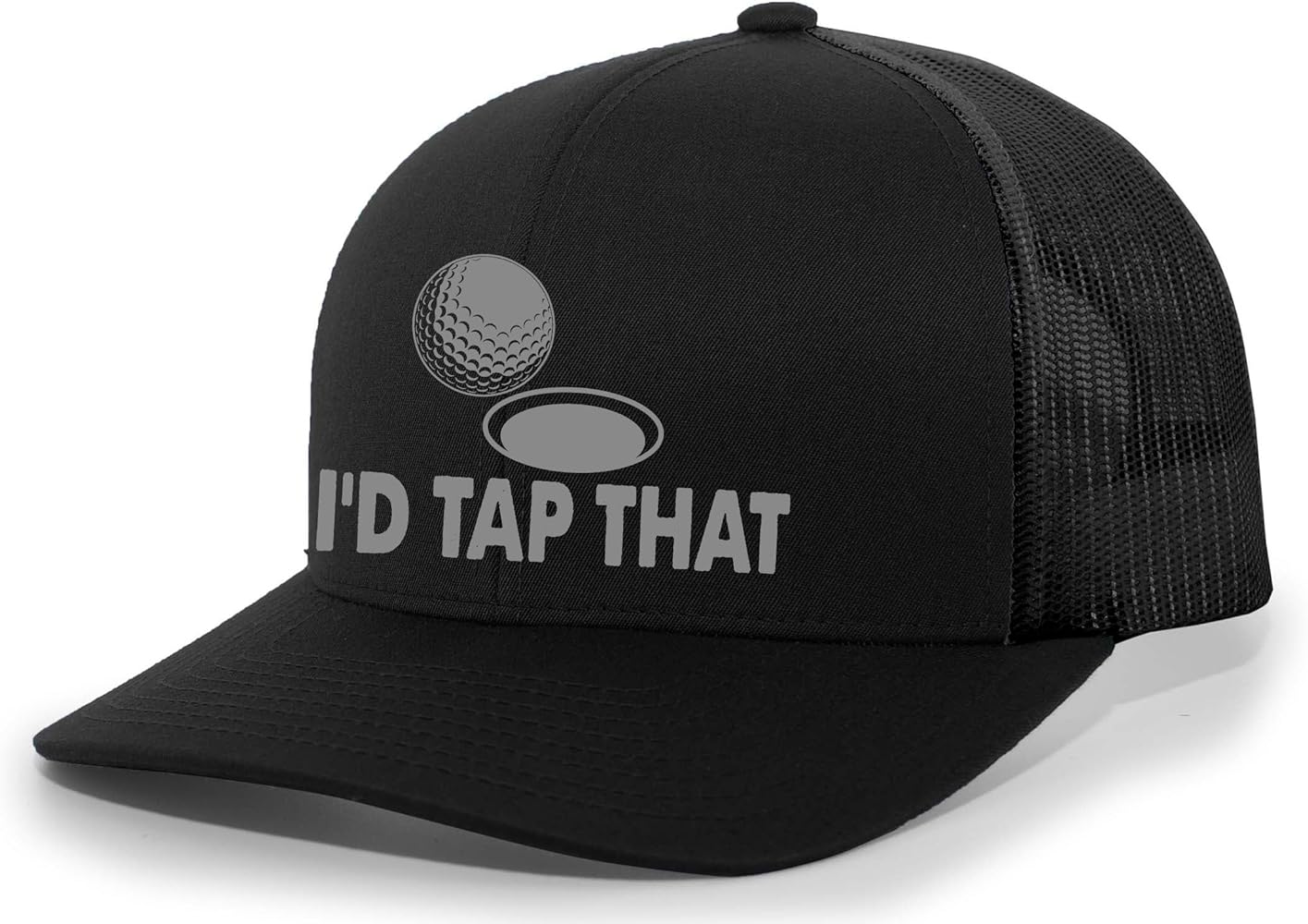 Mens Golf Hat Funny I'd Tap That Golf Ball Mesh Back Trucker Hat