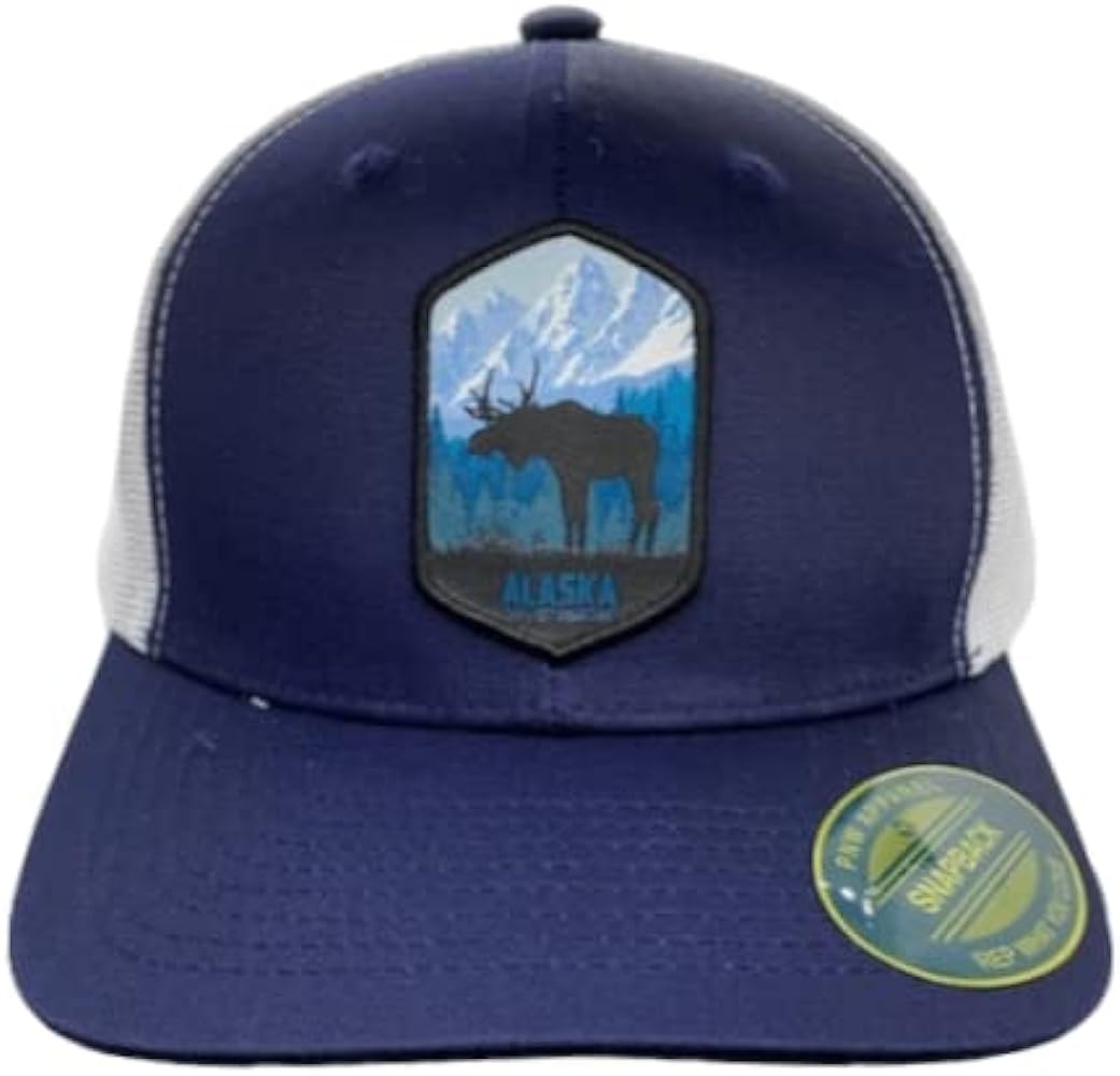 Alaska Trucker Hat w/Last Frontier Woven Patch