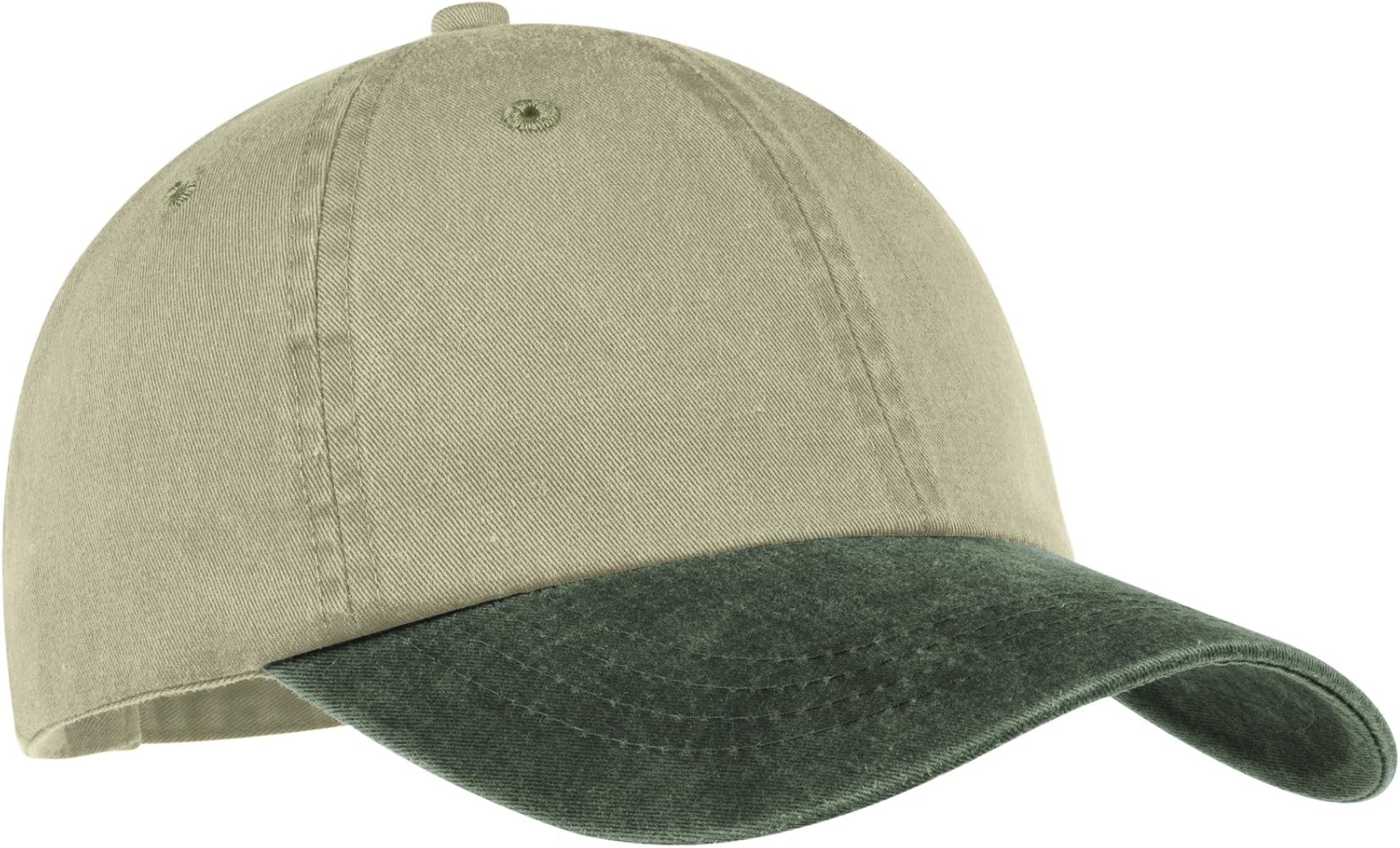 Port & Company -Two-Tone Pigment-Dyed Cap OSFA Khaki/Hunter