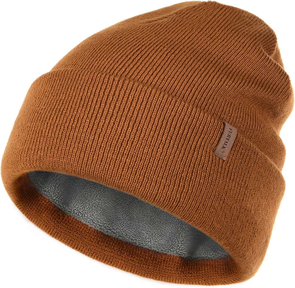 FURTALK Beanie Hats for Women Men Fleece Lined Winter Hats Soft Warm Womens Beanies for Winter