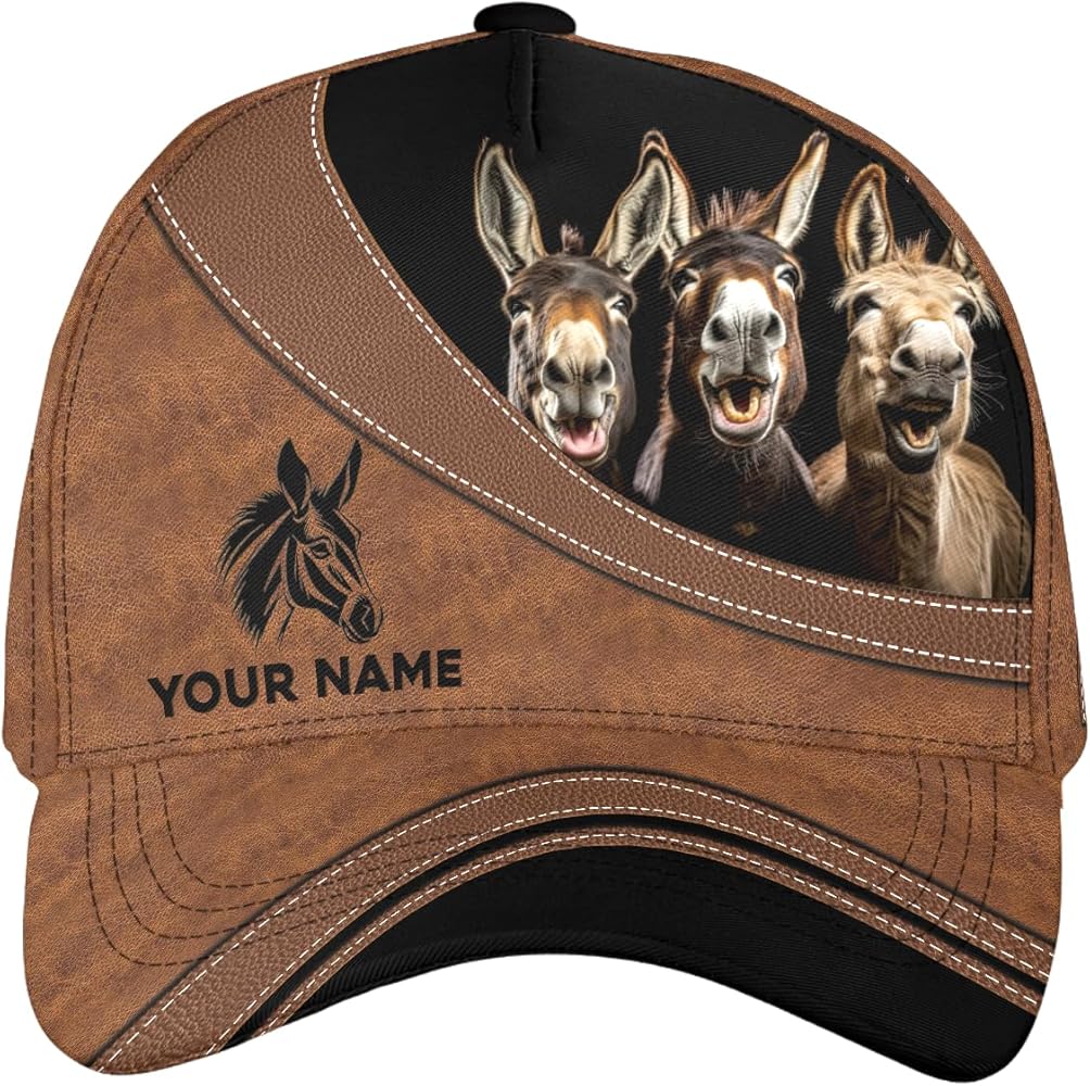 Zhamlixes Store Personalized Animals Classic Baseball Cap, Animals Classic 3D Cap, Animals Caps for Men and Women