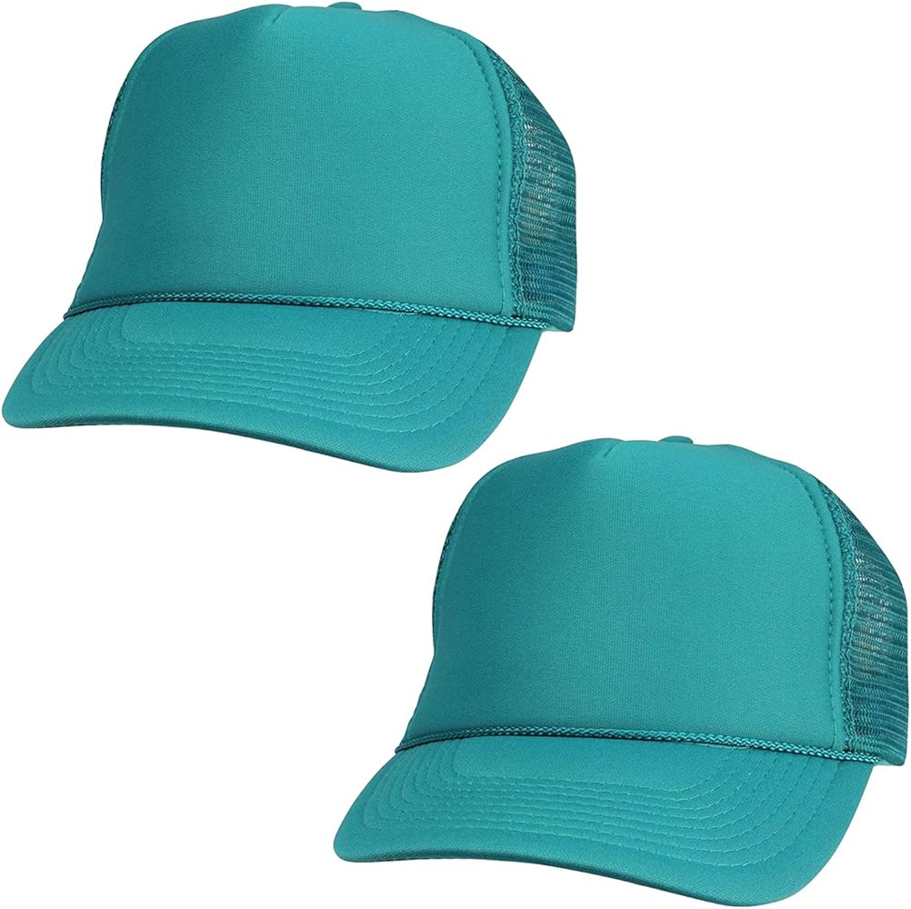 2 Packs Baseball Caps Blank Trucker Hats Summer Mesh Cap (2 for Price of 1)