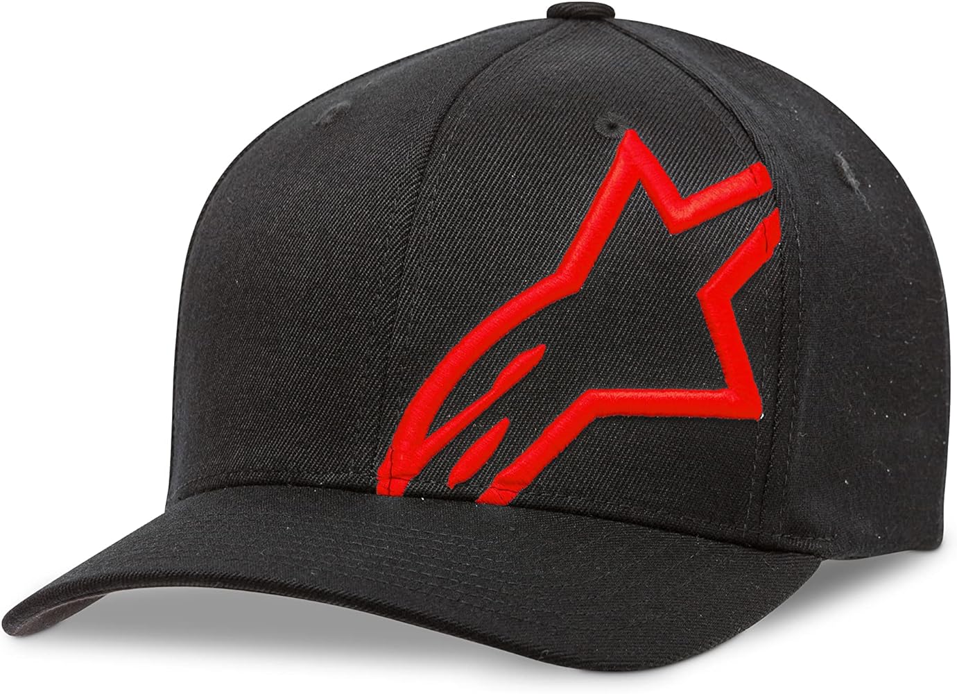 Alpinestars Unisex-Adult Corp Shift 2 Curved Brim Hat Black/Red