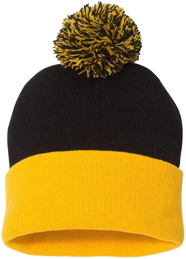 Womne Winter Cozy Acrylic Knit Beanie Hat with POM POM, 1 Piece